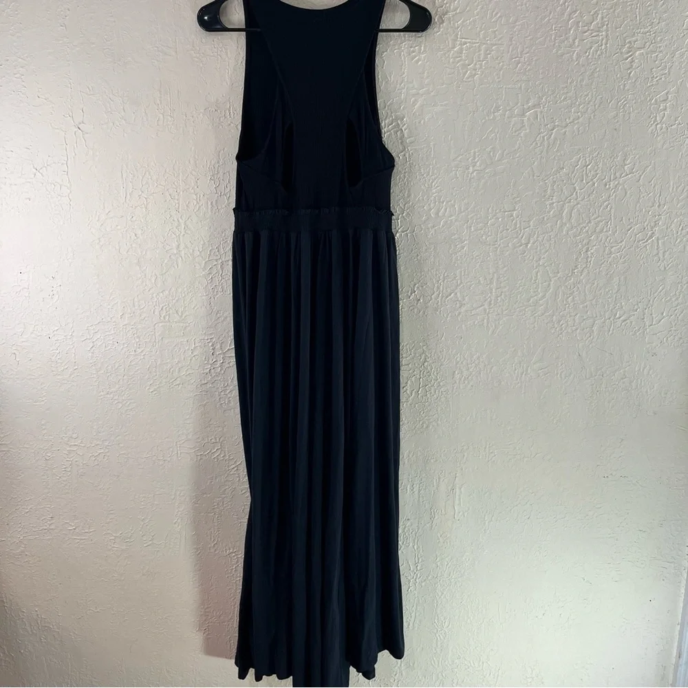 Anthropologie Daily Practice Jump High Cut Out Dress in Black - Picture 7 of 12